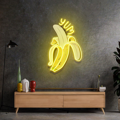Yum Banana Led Neon Acrylic Artwork | Shineneon