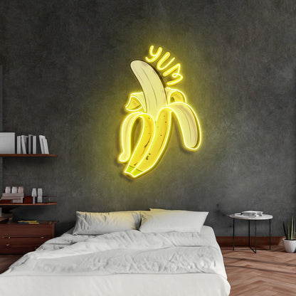 Yum Banana Led Neon Acrylic Artwork | Shineneon