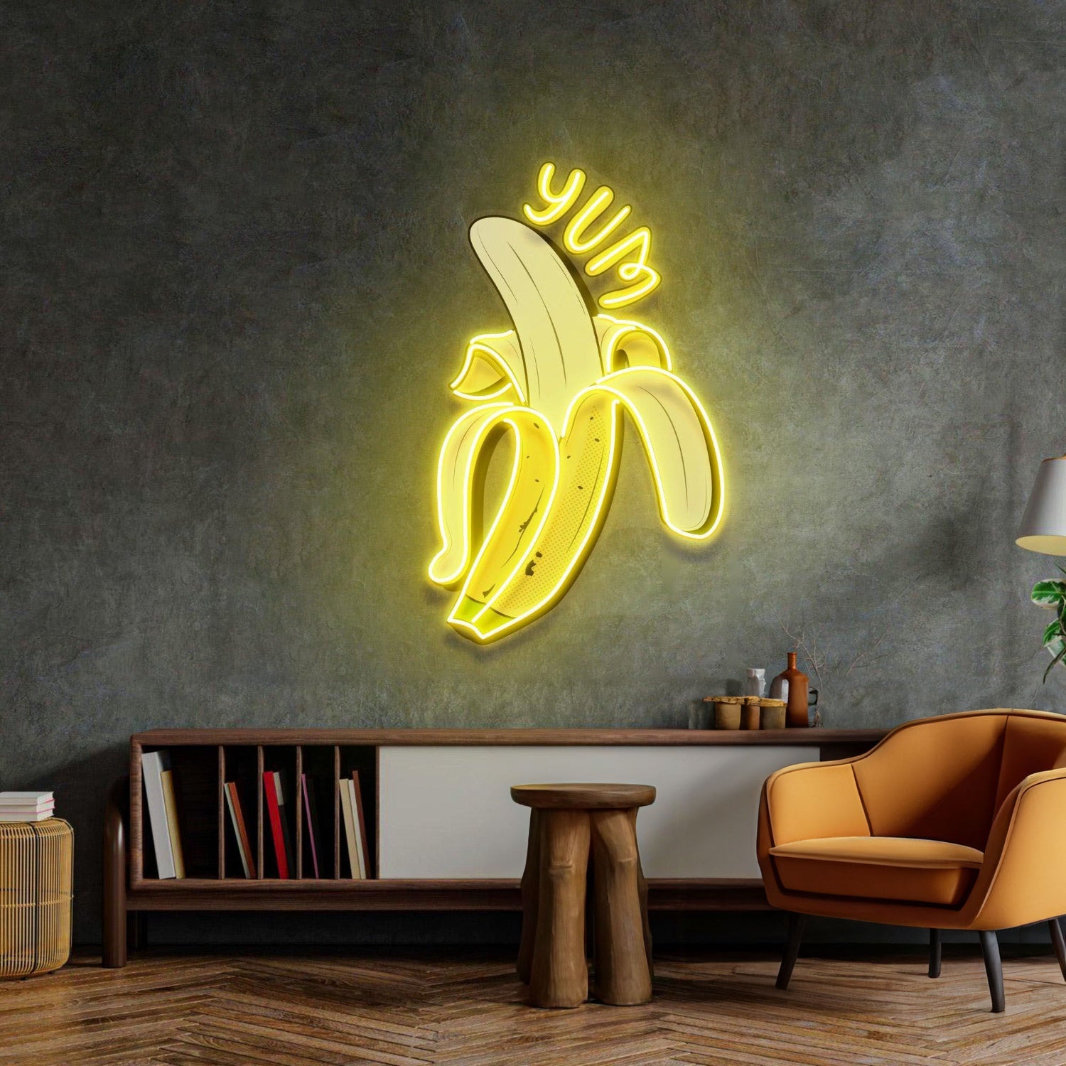 Yum Banana Led Neon Acrylic Artwork | Shineneon