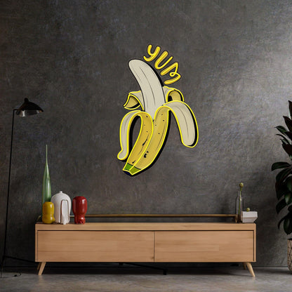 Yum Banana Led Neon Acrylic Artwork | Shineneon