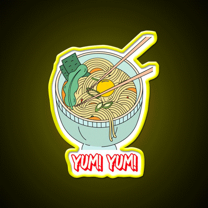 Yum Yum Food Led Neon Sign Chinese Food Rgb Color