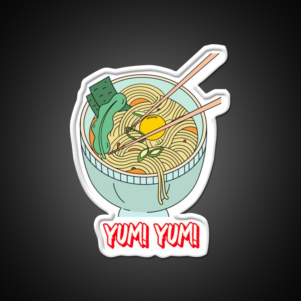 Yum Yum Food Led Neon Sign Chinese Food Rgb Color