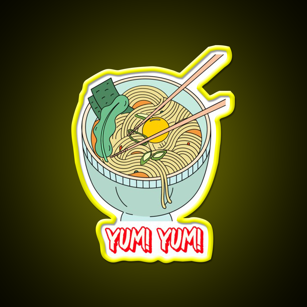 Yum Yum Food Led Neon Sign Chinese Food Rgb Color