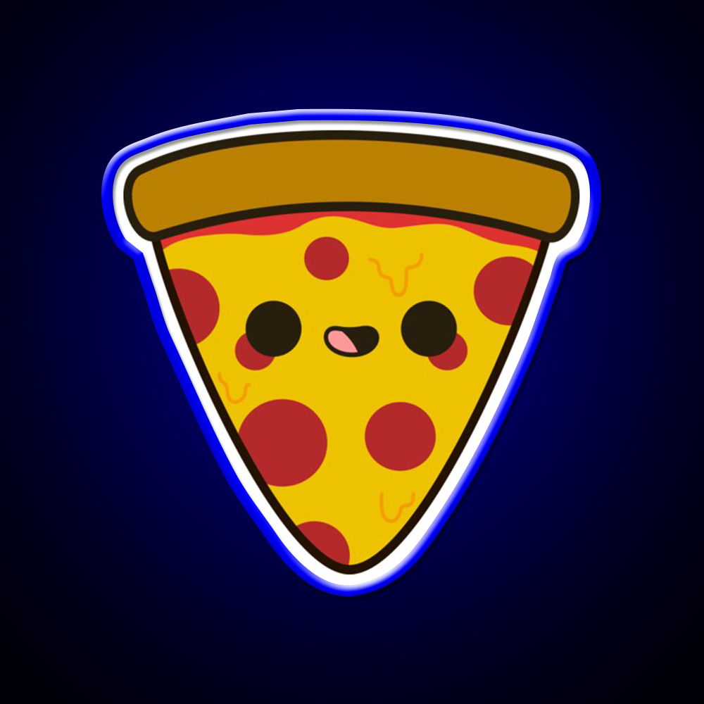 Yummy Pizza Snack Food Led Neon Sign Rgb Color