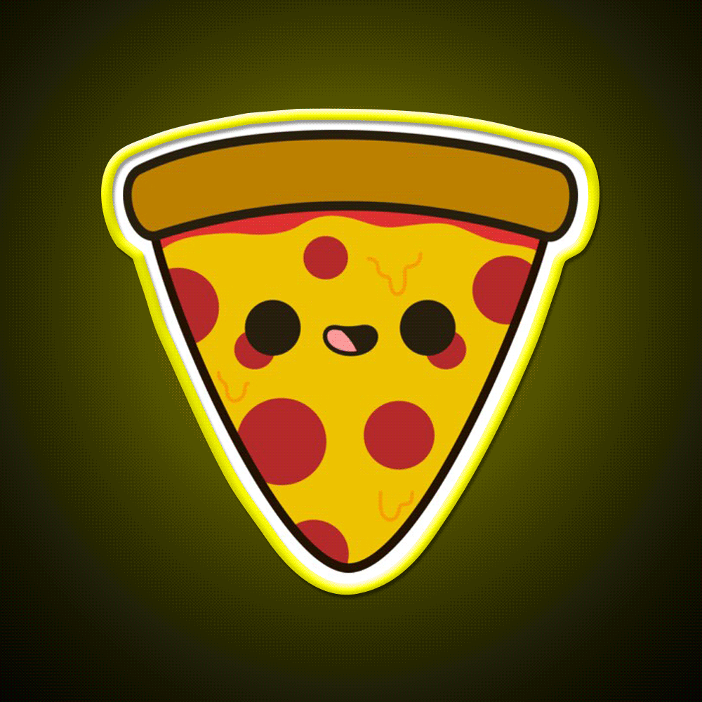 Yummy Pizza Snack Food Led Neon Sign Rgb Color