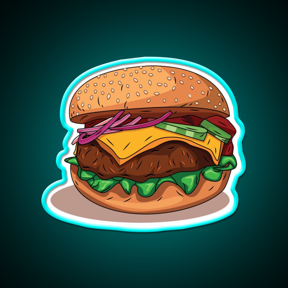 Yummy Snack Food Led Neon Sign Rgb Color