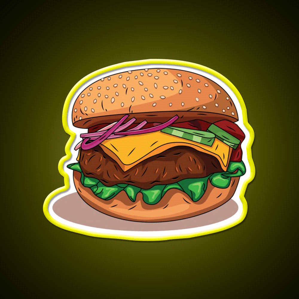 Yummy Snack Food Led Neon Sign Rgb Color