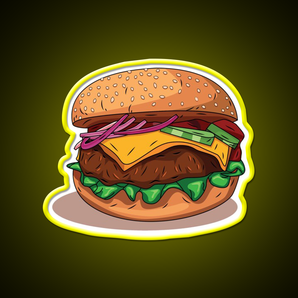 Yummy Snack Food Led Neon Sign Rgb Color