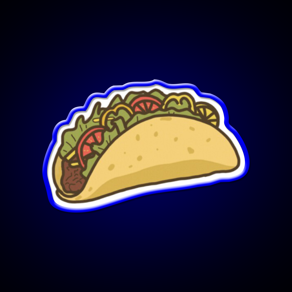 Yummy Taco Led Neon Sign Mexican Food Sign Rgb Color
