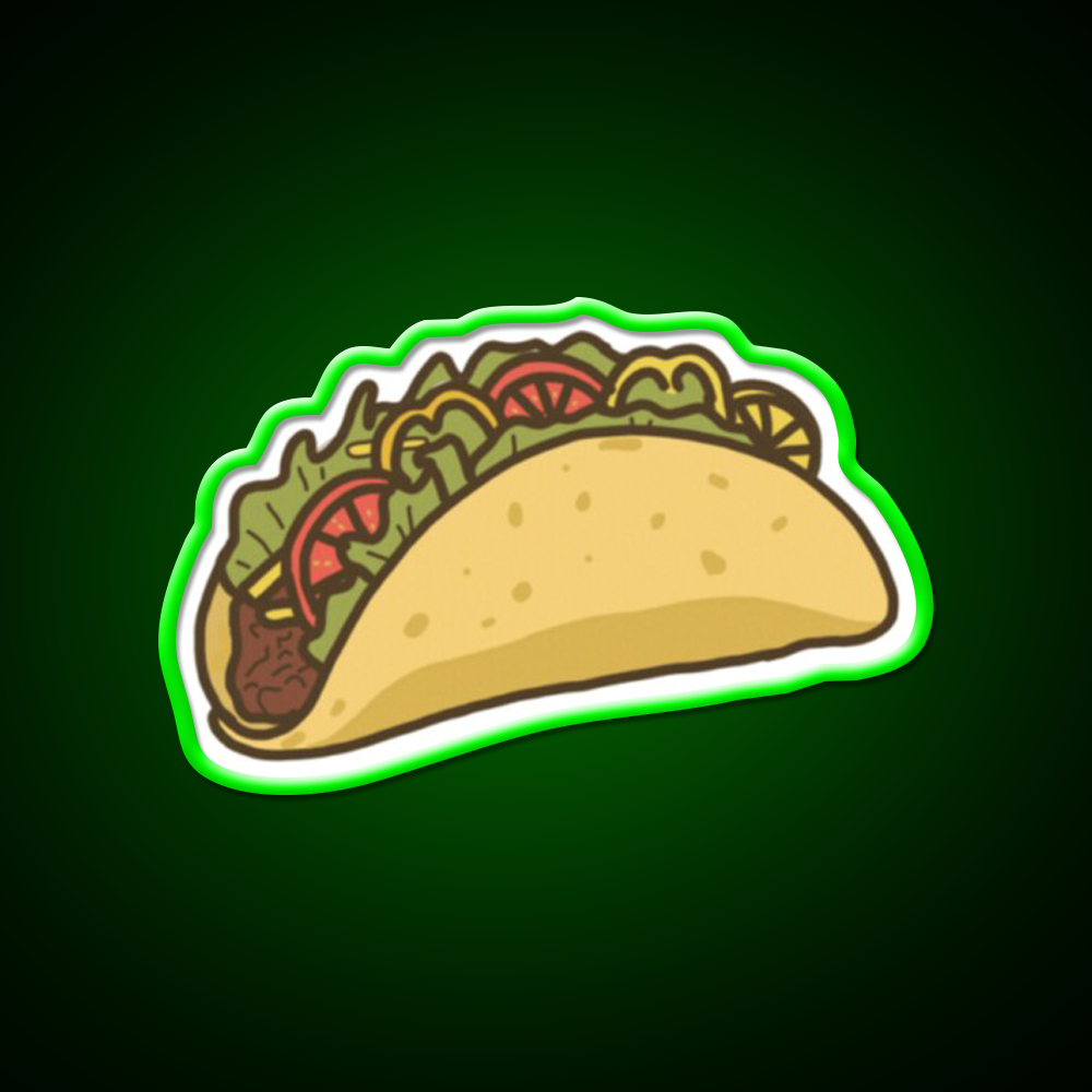 Yummy Taco Led Neon Sign Mexican Food Sign Rgb Color