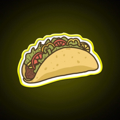 Yummy Taco Led Neon Sign Mexican Food Sign Rgb Color
