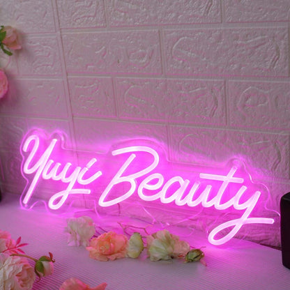 Yuyi Beauty Pink Led Neon Sign - Shineneon