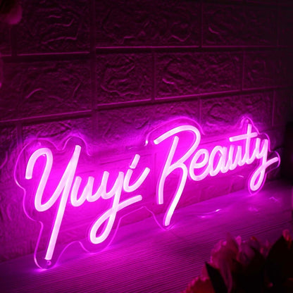 Yuyi Beauty Pink Led Neon Sign - Shineneon