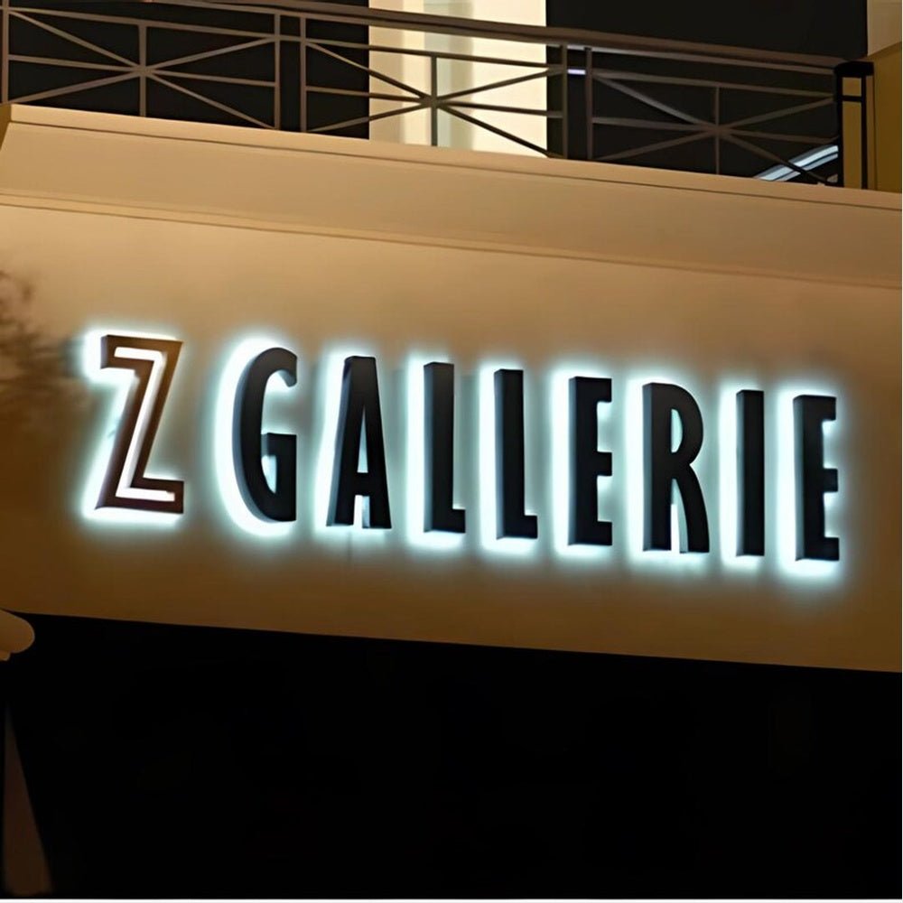 Z Gallerie 3D Backlit Channel Letters Led Light Sign - Shineneon