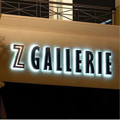 Z Gallerie 3D Backlit Channel Letters Led Light Sign - Shineneon