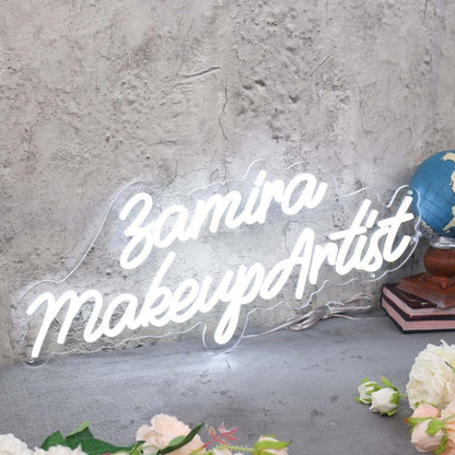 Zamira Makeup Artist White Led Neon Sign - Shineneon