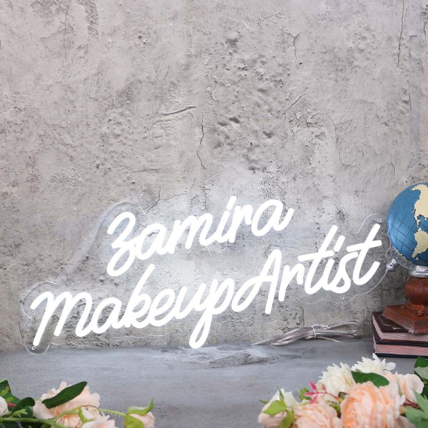 Zamira Makeup Artist White Led Neon Sign - Shineneon
