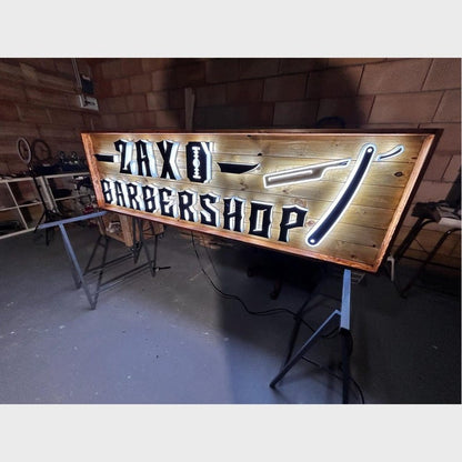 Zaxo Bargershop 3D Backlit Channel Letters Led Light Sign - Shineneon