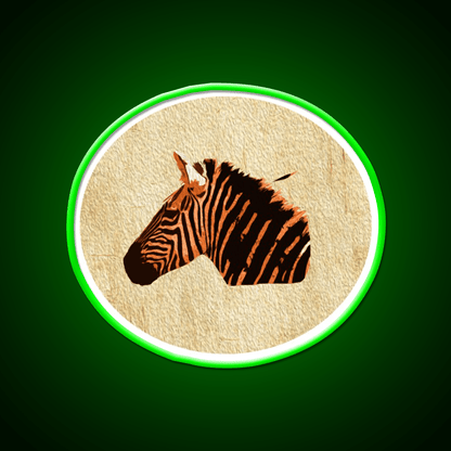 Zebra Texture Art Piece Nail Salon Led Neon Sign Rgb Color - Shineneon