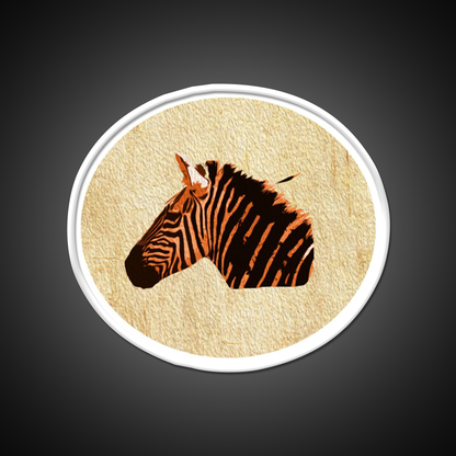 Zebra Texture Art Piece Nail Salon Led Neon Sign Rgb Color