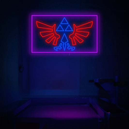 Zelda Triforce Game Room Led Neon Sign For Game Room