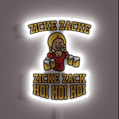 Zicke Zacke Oktoberfest Rgb Led Neon Sign - Shineneon