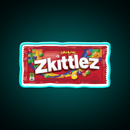 Zkittlez Strain Artwork Hemp Inspired Green Leaf Led Neon Sign Rgb Color - Shineneon