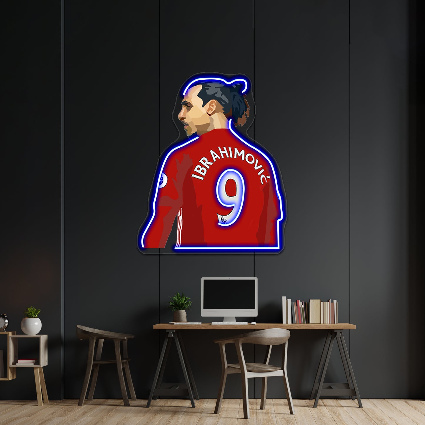 Zlatan Ibrahimovic Pop Artwork Led Neon Sign