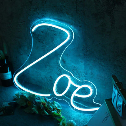 Zoe Blue Led Neon Sign - Shineneon
