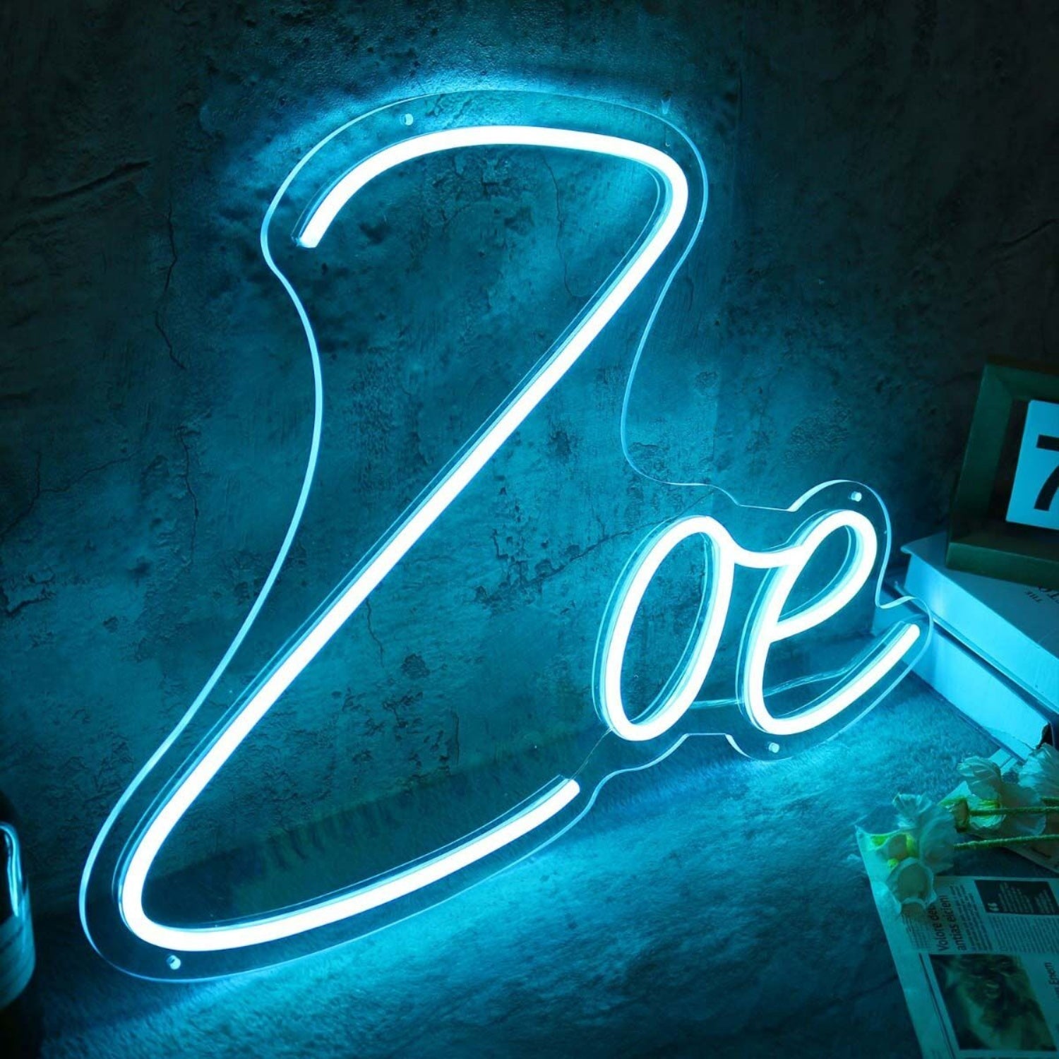 Zoe Blue Led Neon Sign - Shineneon