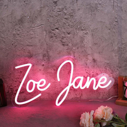 Zoe Jane Red Led Neon Sign - Shineneon