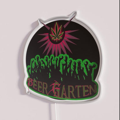 Zombie Beer Garten Rgb Led Neon Sign - Shineneon