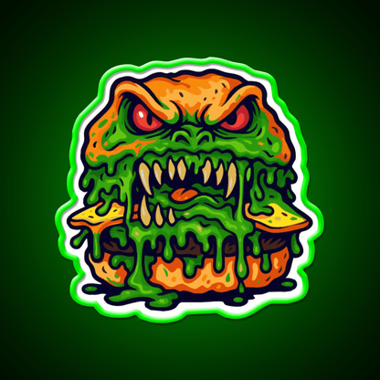 Zombie Burger Fast Food Led Neon Sign For Burger Place Rgb Color - Shineneon