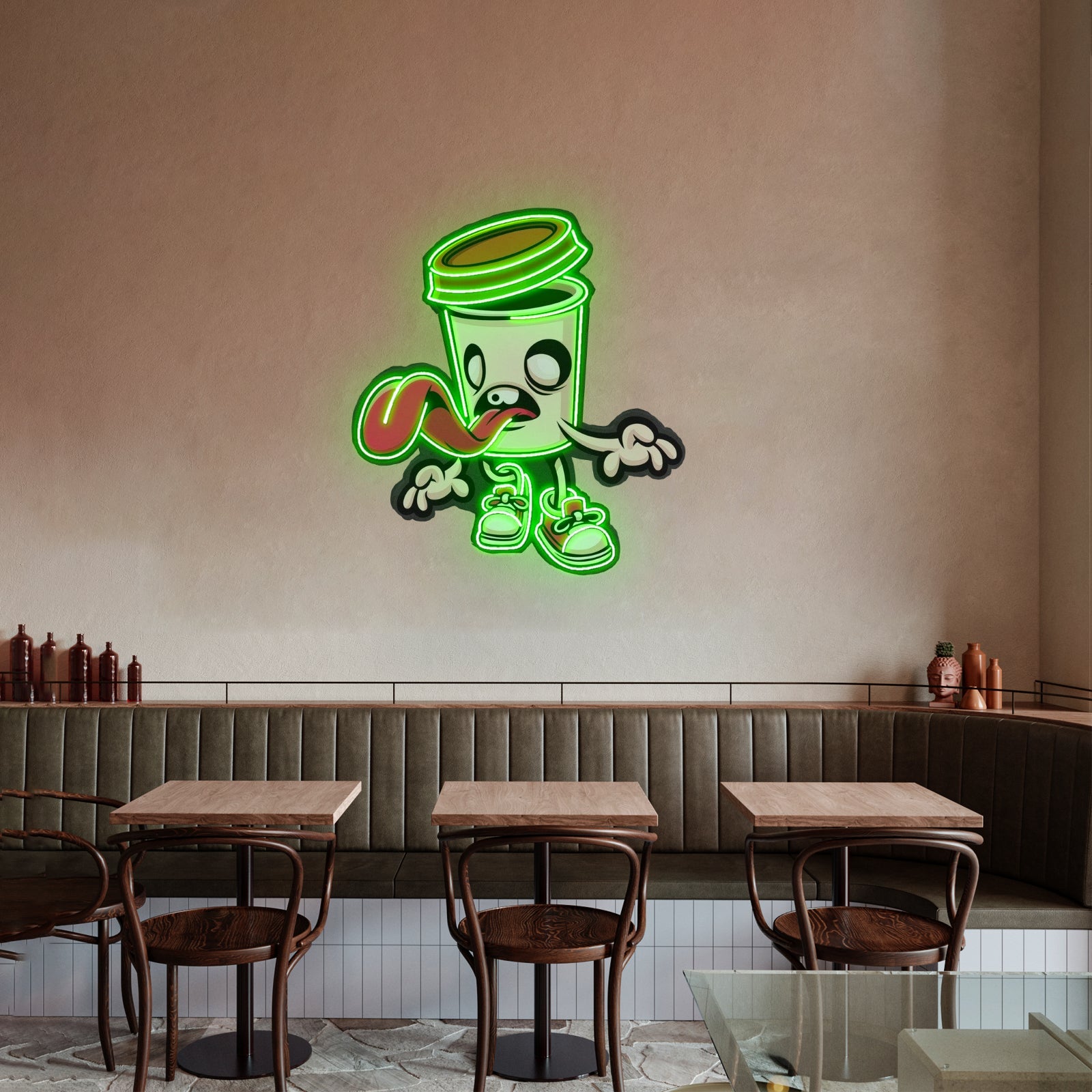 Zombie Cup Custom Led Signs Artwork For Sale - Shineneon