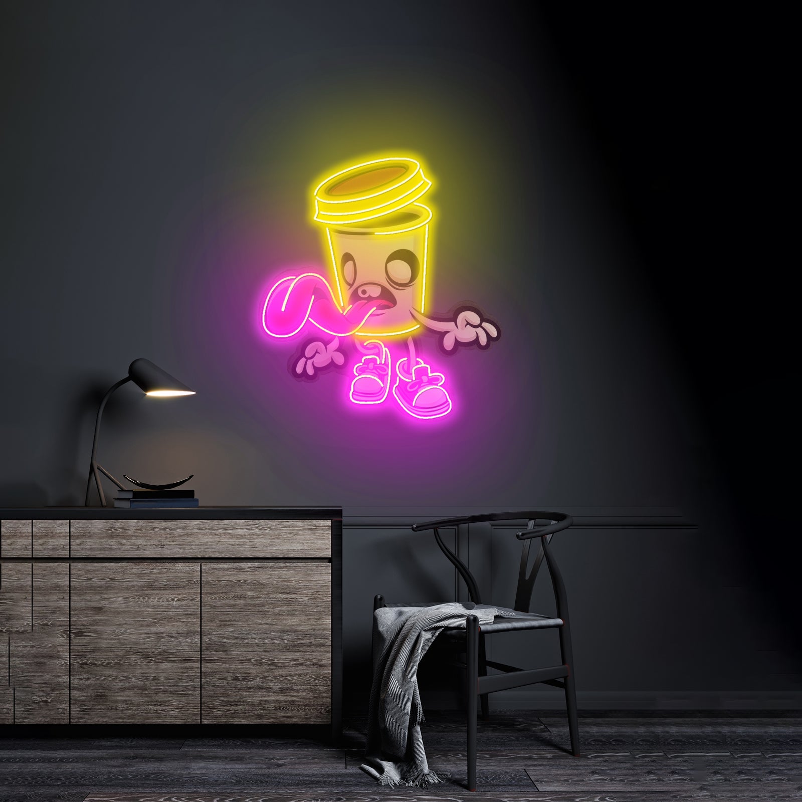 Zombie Cup Custom Led Signs Artwork For Sale