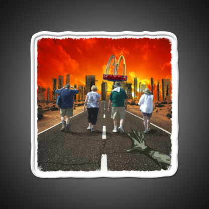 Zombie Fast Food Led Neon Sign For Burger Place Rgb Color