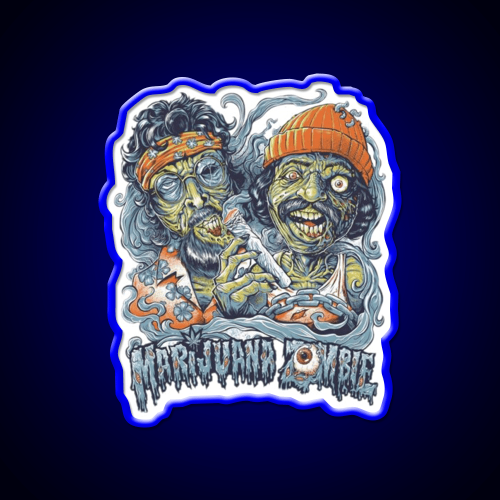 Zombie Hemp Inspired Green Leaf Led Neon Sign Rgb Color - Shineneon