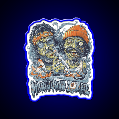 Zombie Hemp Inspired Green Leaf Led Neon Sign Rgb Color - Shineneon