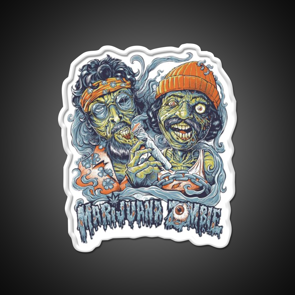 Zombie Hemp Inspired Green Leaf Led Neon Sign Rgb Color