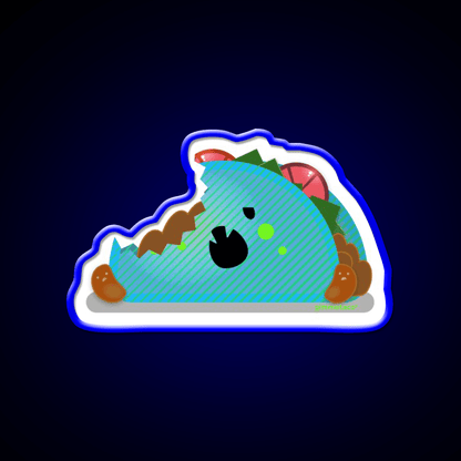 Zombie Taco Kawaii Taco Time Taco Led Neon Sign Rgb Color - Shineneon