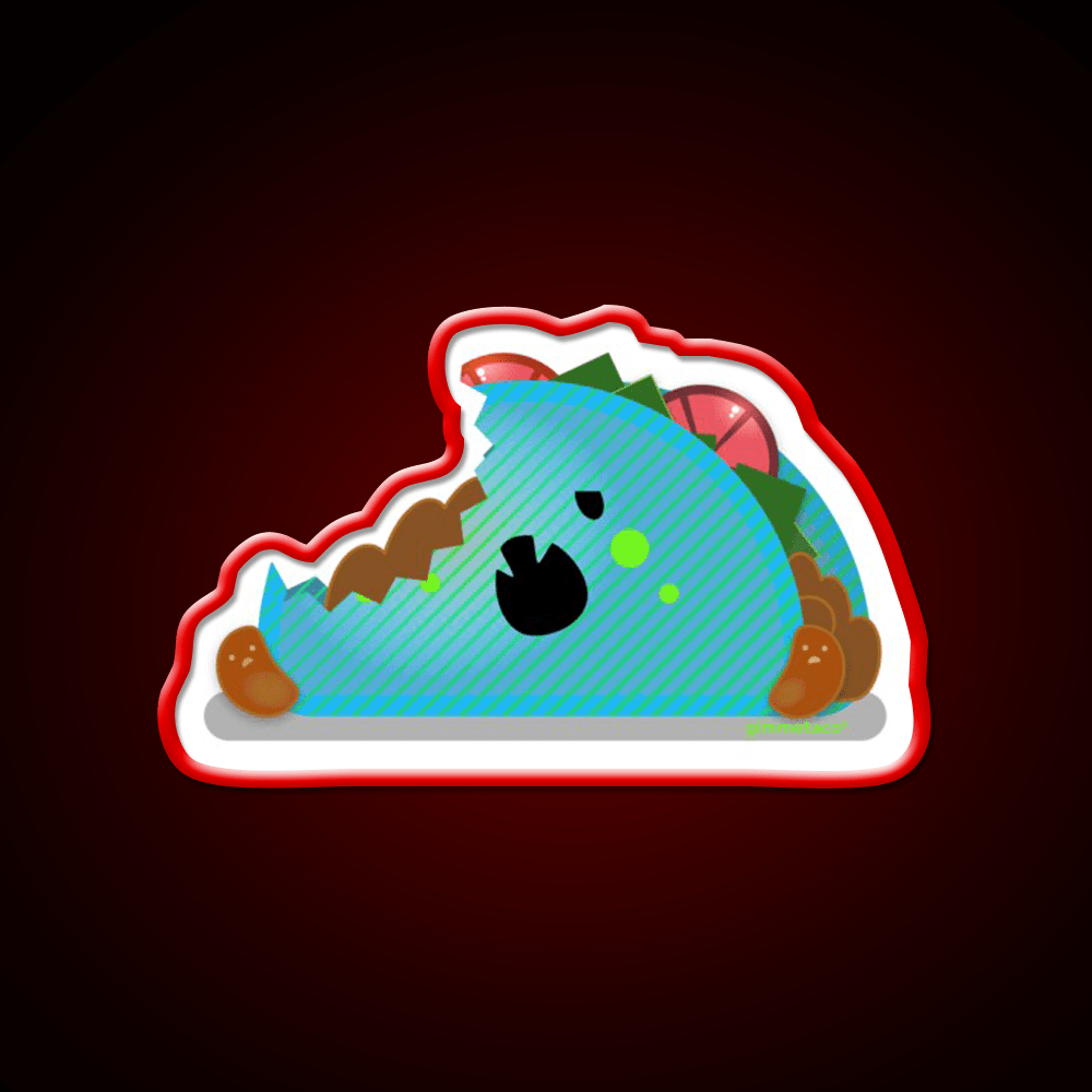 Zombie Taco Kawaii Taco Time Taco Led Neon Sign Rgb Color - Shineneon