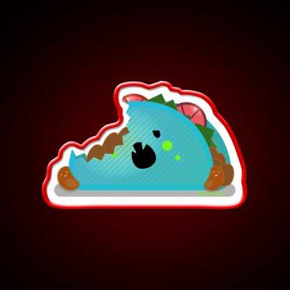 Zombie Taco Kawaii Taco Time Taco Led Neon Sign Rgb Color - Shineneon