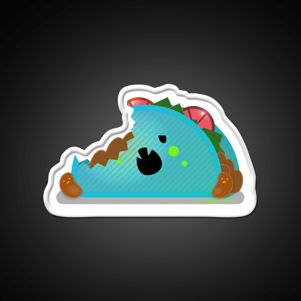 Zombie Taco Kawaii Taco Time Taco Led Neon Sign Rgb Color - Shineneon