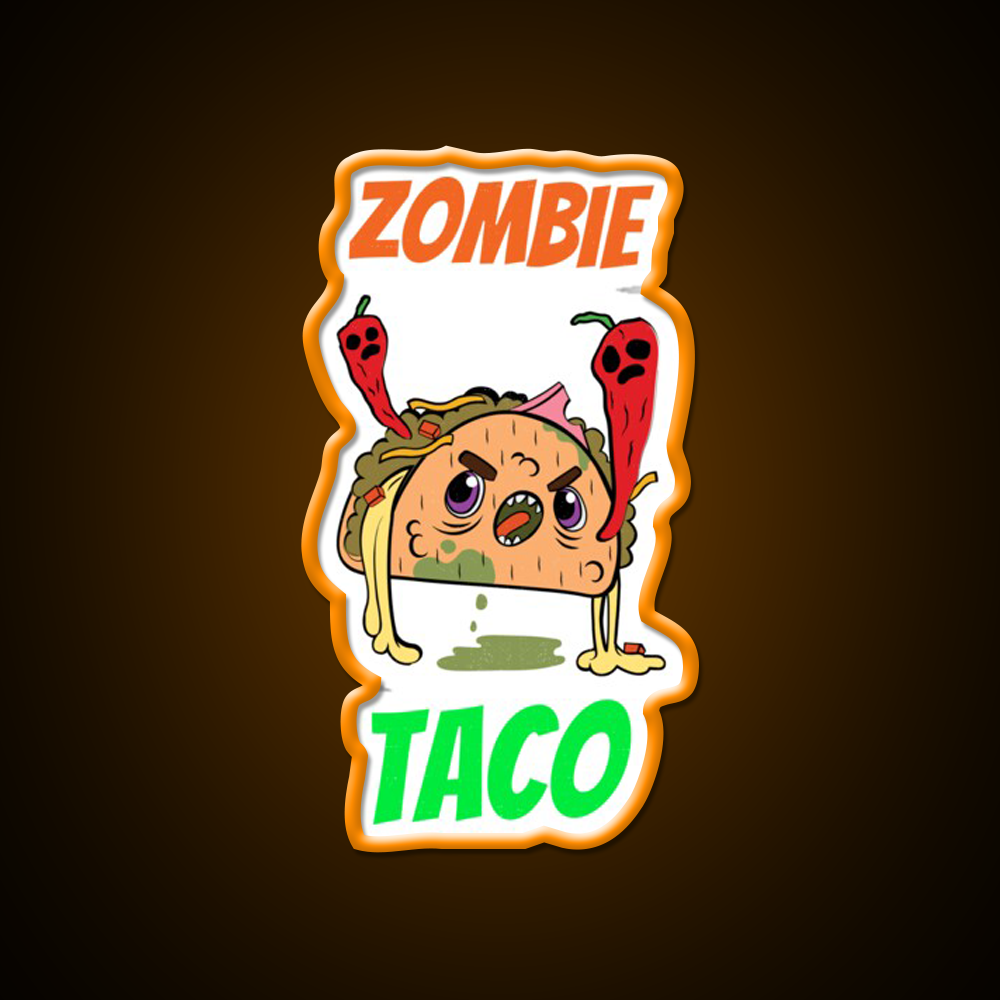 Zombie Taco Led Neon Sign Mexican Food Sign Rgb Color