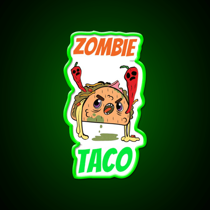 Zombie Taco Led Neon Sign Mexican Food Sign Rgb Color - Shineneon
