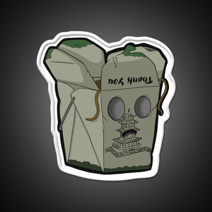 Zombie Take Out Led Neon Sign Chinese Food Rgb Color