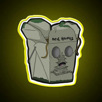 Zombie Take Out Led Neon Sign Chinese Food Rgb Color