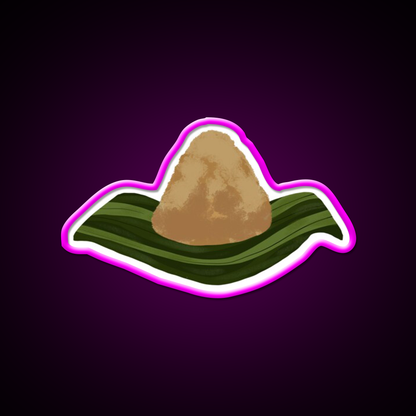 Zongzi Sticky Rice Led Neon Sign Chinese Food Rgb Color
