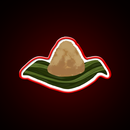 Zongzi Sticky Rice Led Neon Sign Chinese Food Rgb Color