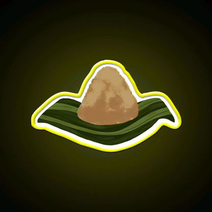 Zongzi Sticky Rice Led Neon Sign Chinese Food Rgb Color